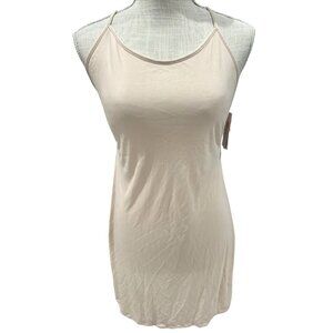 NWT Cabernet Womens Beige Slip Polyester Crisscross Back XL